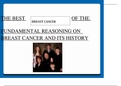 THE BEST OF THE FUNDAMENTAL REASONING ON  BREAST CANCER AND ITS HISTORY