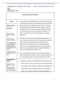 NR439 Week 5 Assignment; Clarifying Research Worksheet