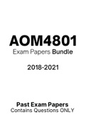 AOM4801 - Exam Questions PACK (2018-2021)