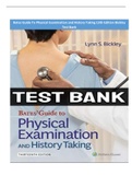 Test Bank For Bates' Guide To Physical Examination and History Taking 13th Edition by Lynn S. Bickley 