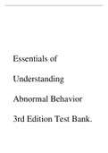 Essentials of Understanding Abnormal Behavior 3rd Edition Test Bank.pdf