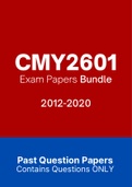 CMY2601 - Exam Questions PACK (2012-2020)