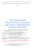 ATI MENTAL HEALTH A 2019 PROCTORED EXAM 70 QUESTIONS WITH ANSWERS HIGHLITED