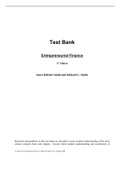 Entrepreneurial Finance, Smith - Exam Preparation Test Bank (Downloadable Doc)