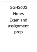 GGH2603 Notes