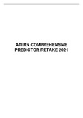 ATI RN COMPREHENSIVE PREDICTOR RETAKE 2021 QUESTIONS AND ANSWERS
