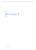 Samenvatting Audiologie 1: Geluidsleer