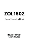 ZOL1502 - Notes for Animal Diversity (Summary)
