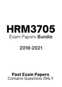 HRM3705 - Exam Questions PACK (2018-2021)