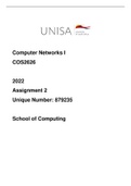 COS2626 (Computer Networks I) Assignments 2022