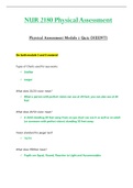 Module 7 Quiz (HEENT) - NUR2180 / NUR 2180 (Latest 2022 / 2023) : Physical Assessment - Rasmussen