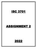 ISC3701 Assignment 2 2022
