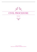 Summary  Civil Procedure