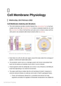 Lecture notes HUB2019F - Membrane Biology