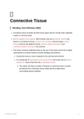 Lecture notes HUB2019F - Connective Tissue