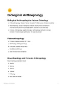 Lecture notes HUB2019F - Biological Anthropology