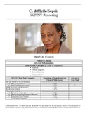 C. difficile/Sepsis SKINNY Reasoning Minnie Taylor, 62 years old