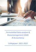 Formuleblad Data-analyse & Risicomanagement (DAR)