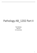 Summary Pathology AB_1202 for Exam 2