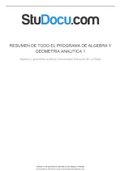 Algebra y geometria analitica (algebra)