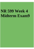 NR 599 Midterm Exam / NR 599 Week 4 Midterm Exam