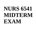 NURS 6541 MIDTERM EXAM LATEST 2020-2021 Primary Care Of Adolescents And Children  &  NURS 6541 FINAL EXAM (Graded Download to Score High) Latest 2020-2021.