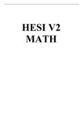 HESI V2 MATH