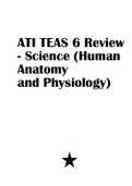 ATI TEAS 6 Review - Science (Human Anatomy and Physiology)