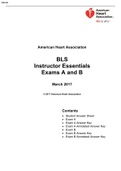 BLS Instructor Essentials Exams A and B