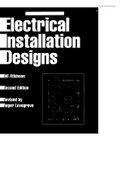 Electrical installation designs 