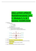 2022 LATEST UPDATE Multidimensional Care II- Module 5, 6, & 7 Review
