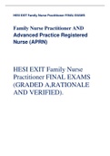 HESI EXIT Family Nurse Practitioner FINAL EXAMS
