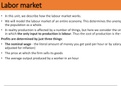 Summary  Macroeconomics (Labor Market)