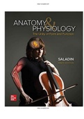Anatomy & Physiology The Unity of Form and Function 9th Edition Saladin Test Bank | questions and answers| ISBN: 9781260256000