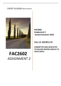 FAC2602 Assignment 2 semester 2 2022
