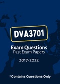 DVA3701 (ExamQuestions and Tut201 Letters)