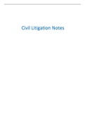 LPC Civil Litigation Notes (DISTINCTION) 2022