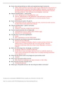 Pathophysiology - Exam 2- Study Guide _Spring 2020 ALL ANSWERS ARE CORRECT!!!