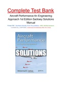 Aircraft Performance An Engineering Approach 1st Edition Sadraey Solutions Manual