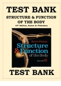 Test Bank for Structure & Function of the Body 16th Edition Kevin T. Patton & Gary A. Thibodeau ISBN-978-0323597791 