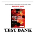 (Download) Test Bank For Basic & Applied Concepts of Blood Banking and Transfusion Practices, 4th Edition| Complete Guide|