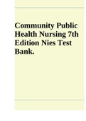 Community Public Health Nursing 7th Edition Nies Test Bank All Chapters 2023