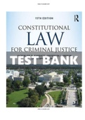 Constitutional Law for Criminal Justice 15th Edition Kanovitz Test Bank 