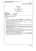 Exam (elaborations) HRM3705 - Compensation Management (HRM3705) 
