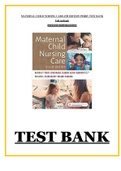 | Rationales| Test Bank For Maternal Child Nursing Care 6th Edition  Perry | Complete | Latest| 