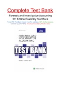 Forensic and Investigative Accounting 9th Edition Crumbley Test Bank
