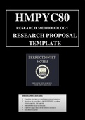 HMPYC80 Research Proposal Structure template 2022 