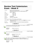 NURS 6512 Week 6 Midterm Exam Advanced Health Assessment and Diagnostic Reasoning