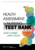  Health Assessment in Nursing 5th Edition Test Bank by Weber and Kelley