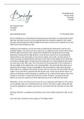 Letter reply to a customers complaint 